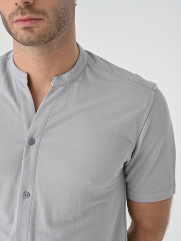 Antioch Slim fit Button Up Shirt in Grey