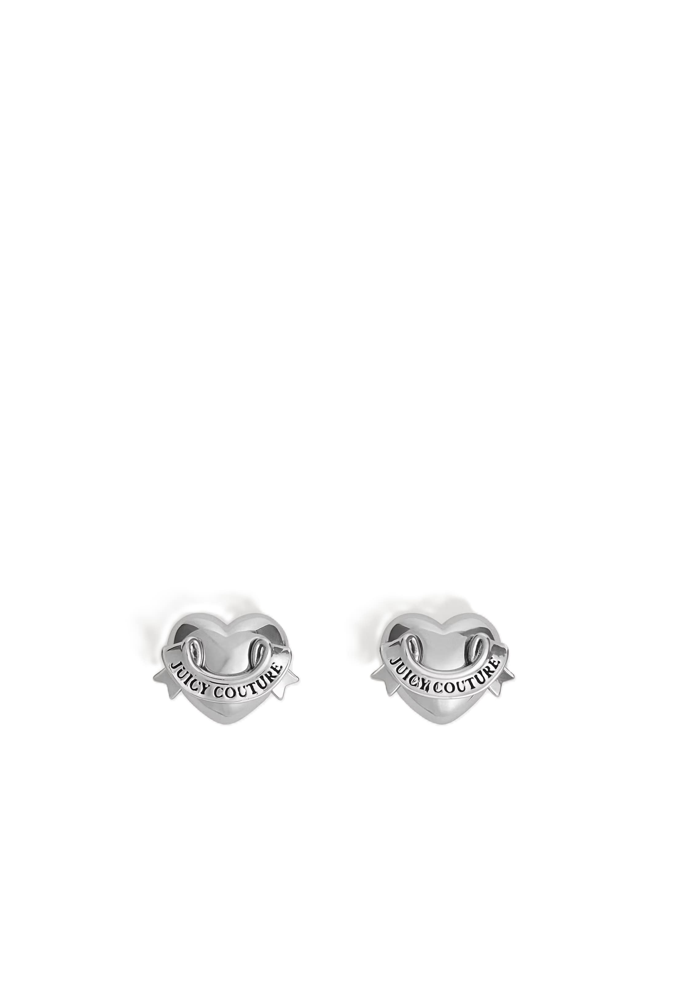 Juicy Couture Earrings 'Icon Heart' in Silver: front