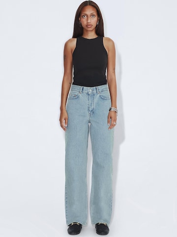 Dr. Denim Regular Jeans 'Echo High Straight' in Blauw