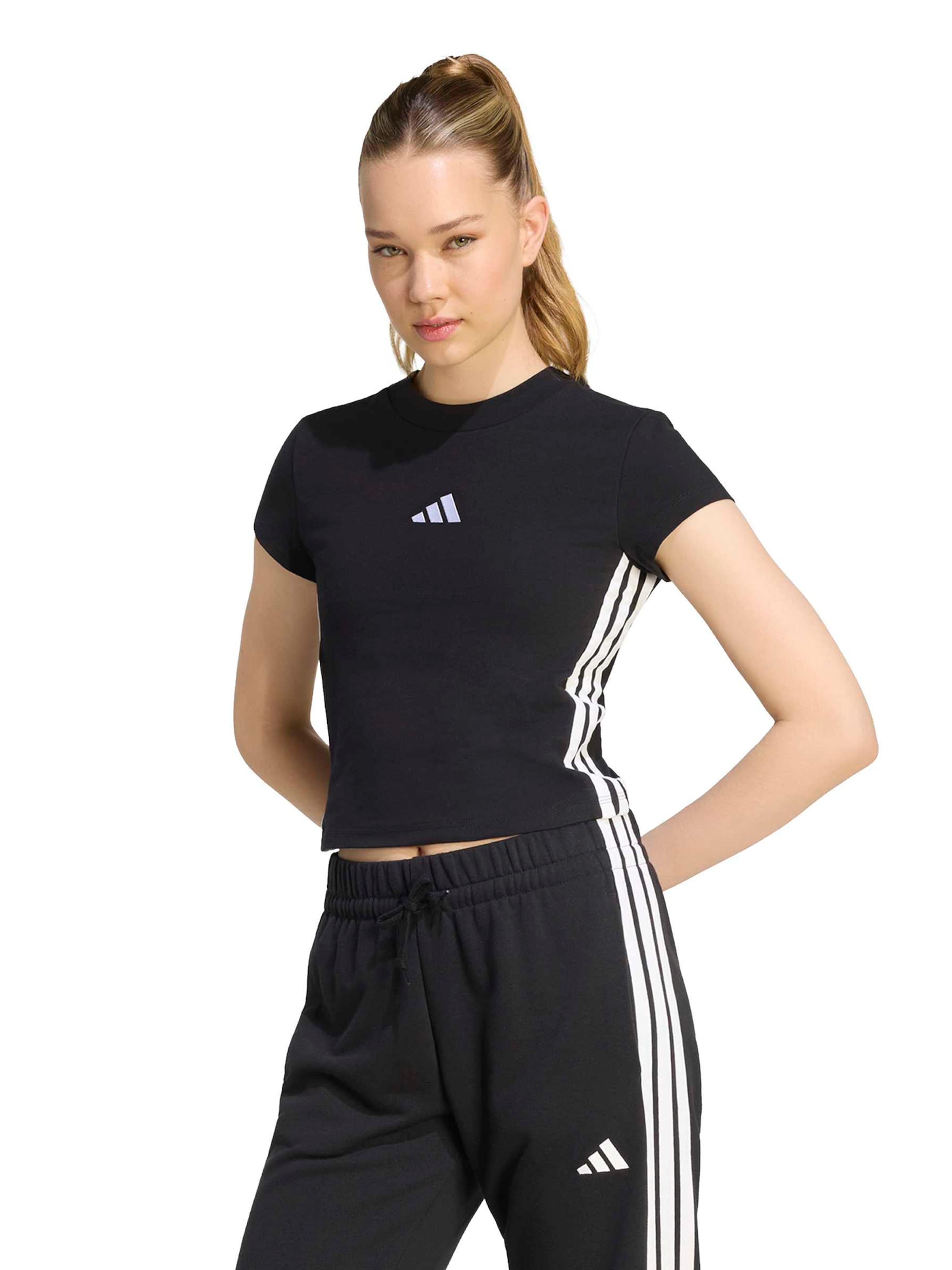 Tricou funcțional de la ADIDAS SPORTSWEAR pe negru: față