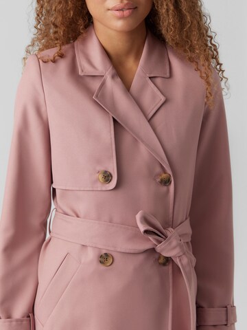 VERO MODA Between-Seasons Coat 'Celeste' in Pink