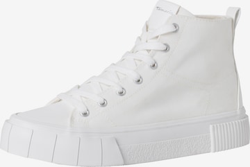 TAMARIS High-Top Sneakers in White: front