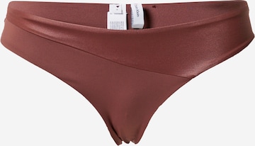 Calvin Klein Swimwear Bikini Bottoms in Brown: front