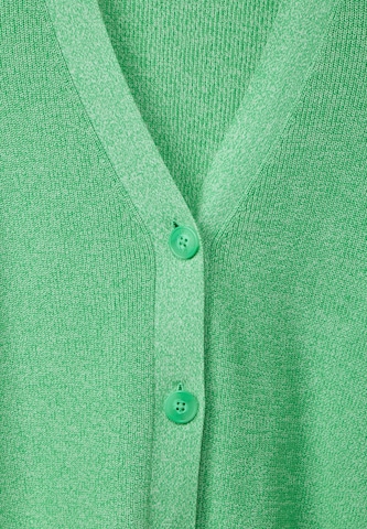 CECIL Knit Cardigan 'Mouliné' in Green