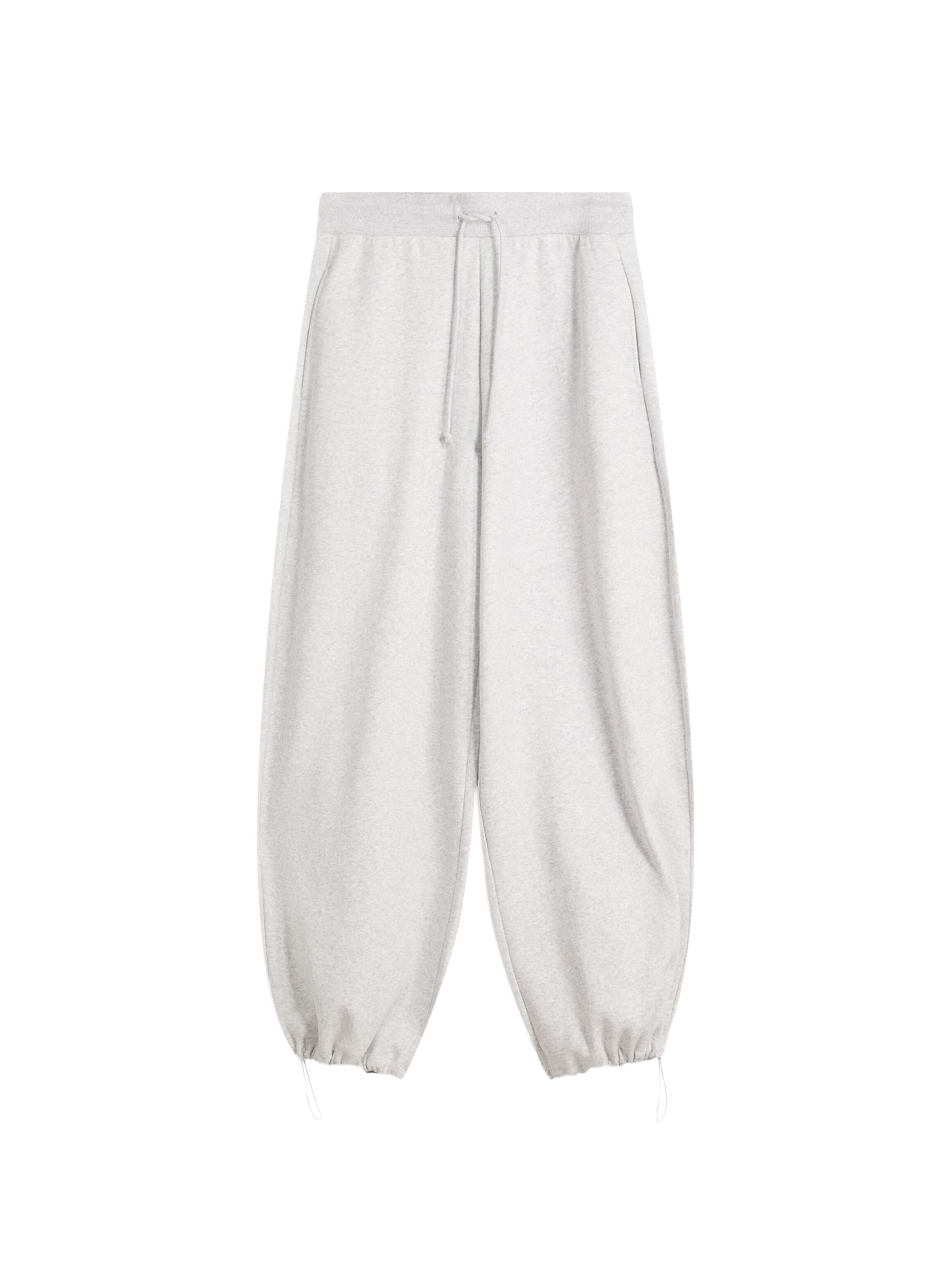 Bershka Zúžený strih Nohavice - Sivá: predná strana