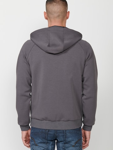 KOROSHI Sweatjacke in Grau