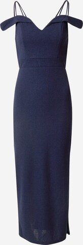 Skirt & Stiletto Avondjurk 'ANNA' in Blauw: voorkant