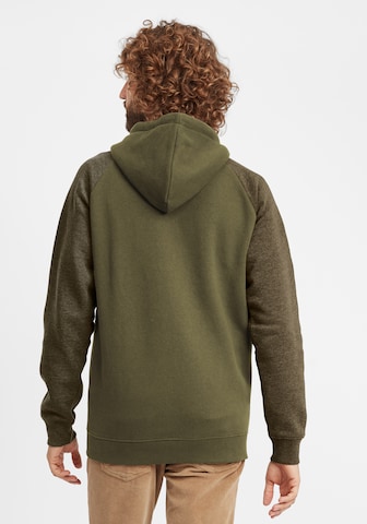 INDICODE JEANS Zip-Up Hoodie 'Terence' in Green