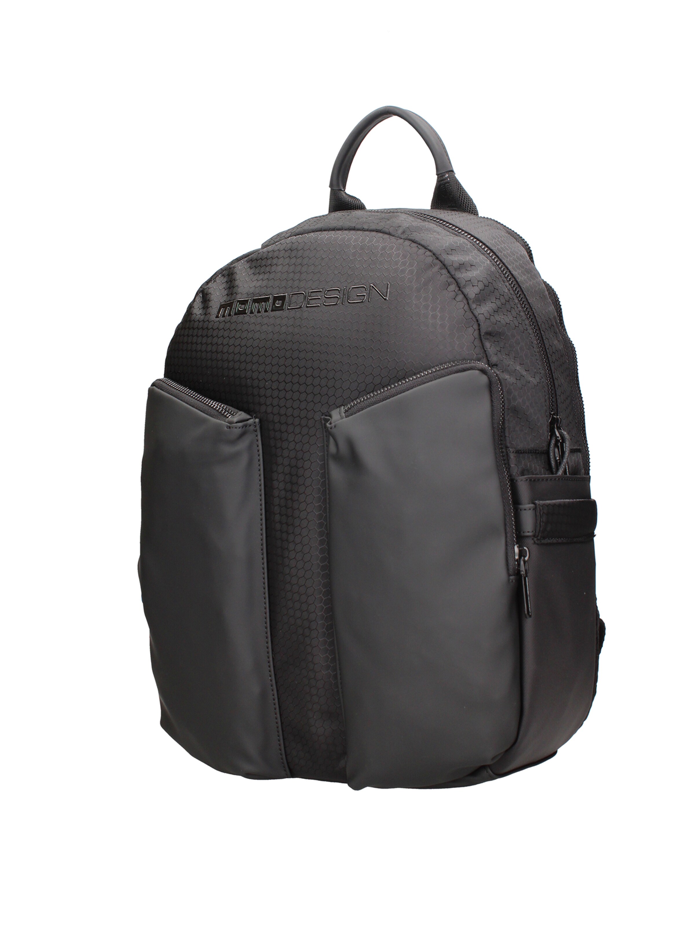 Zaino 'Zaino Uomo Poliuretanico con Zip - Momo Design 40x32x12cm' di Momo Design in nero