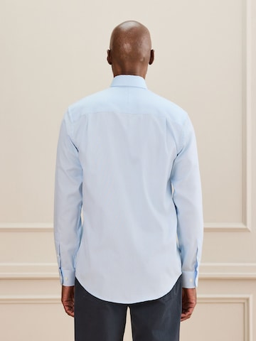 Next Slim fit Button Up Shirt in Blue