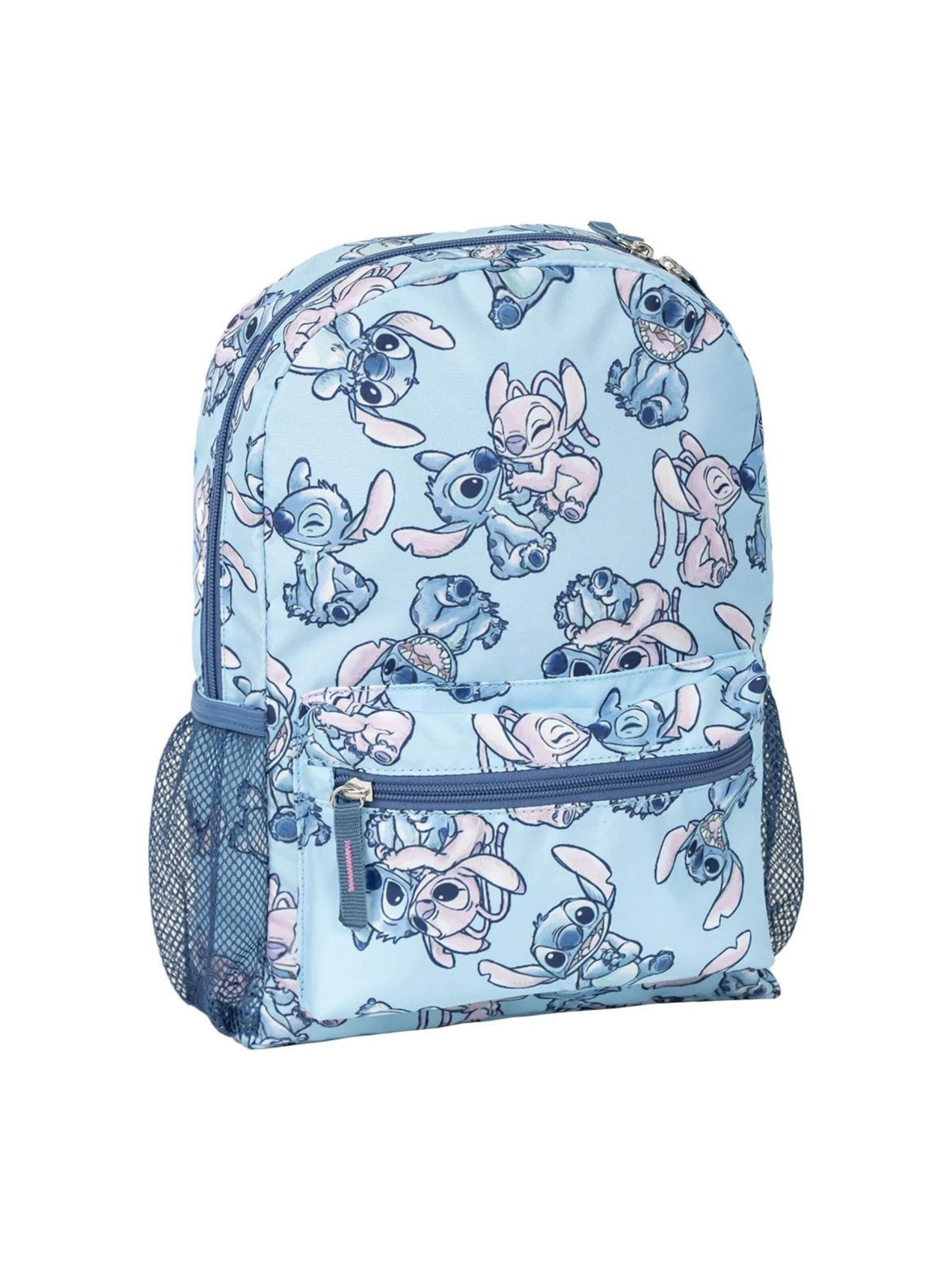 Sac à dos 'Kinder-Rucksack mit "Free Time"-Aufdruck – Stitch' DISNEY en bleu