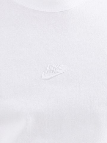 balts Nike Sportswear T-Krekls 'PREM ESS'