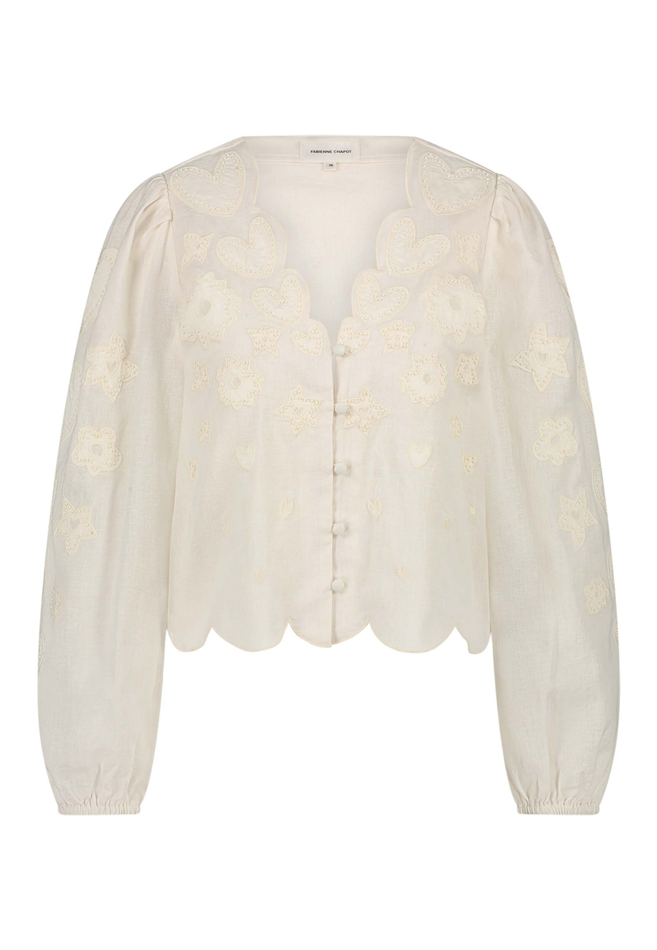 Fabienne Chapot Bluse in Beige: Vorderseite