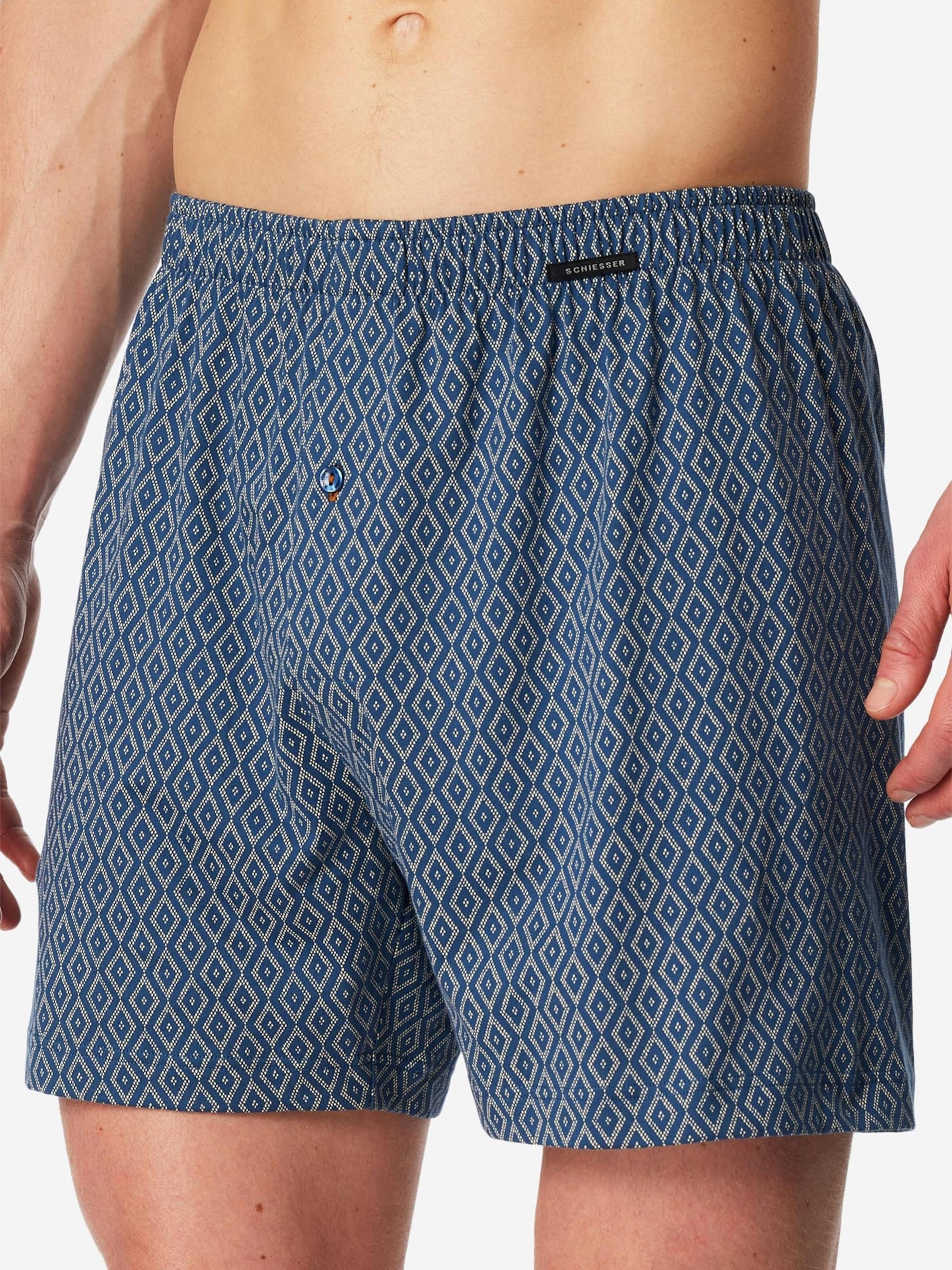 Boxers 'Basic' SCHIESSER en bleu : devant