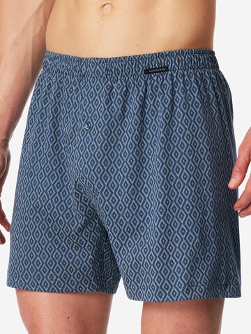 SCHIESSER Boxershorts 'Singel-Jersey' in Blauw