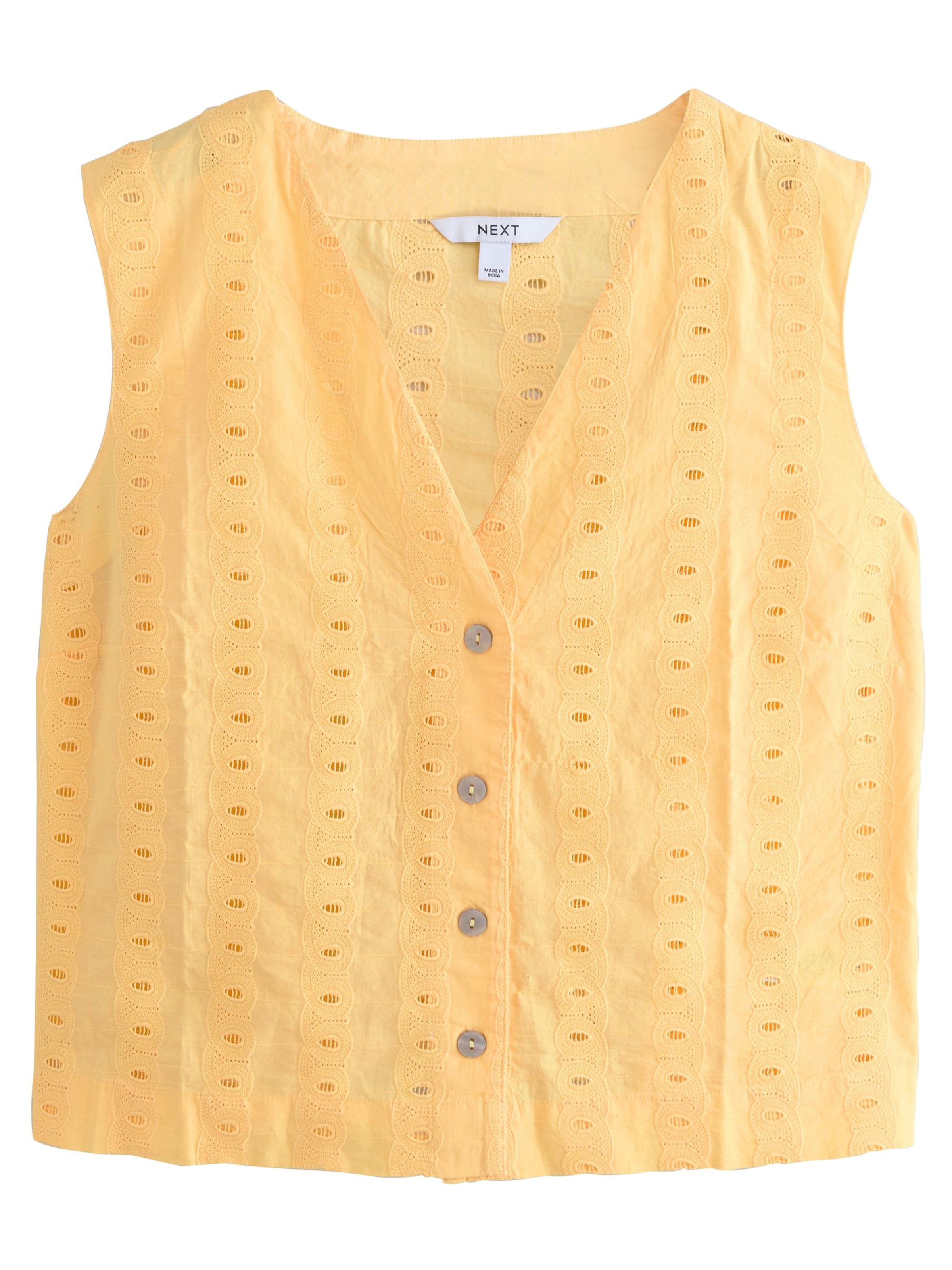 Gilet de costume Next en jaune : devant