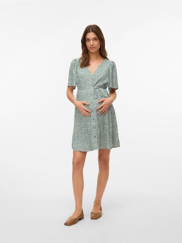 Vero Moda Maternity Shirt Dress 'VMMAlba' in Green