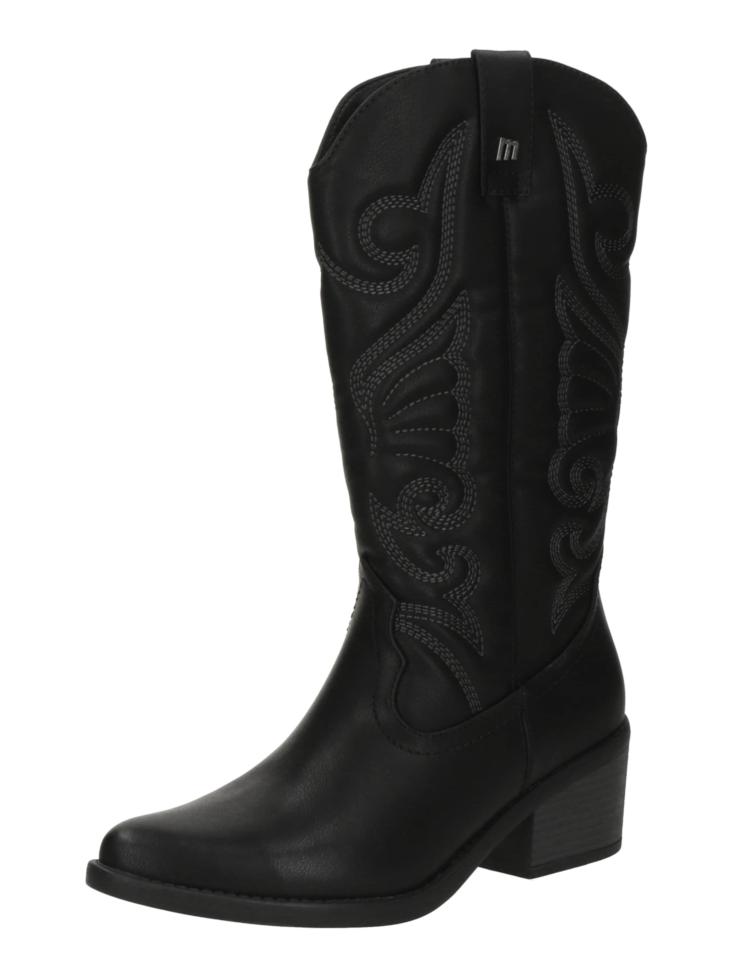 MTNG Καουμπόικη μπότα &#x27;Tanubis&#x27; σε μαύρο: μπροστά