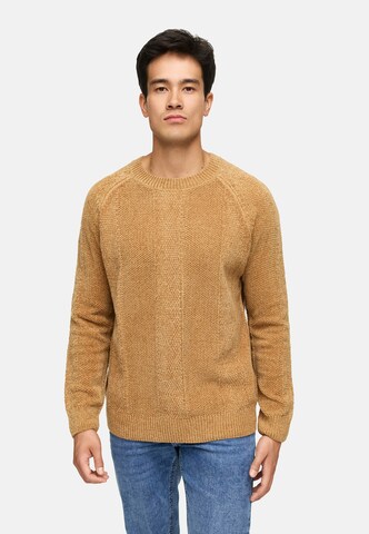 INDICODE JEANS Trui 'INOlio' in Beige: voorkant