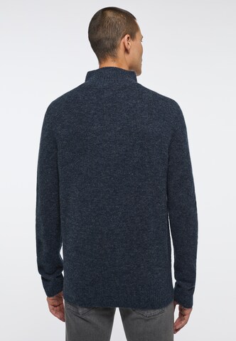 MUSTANG Sweater ' Style Emil T Zipper ' in Blau