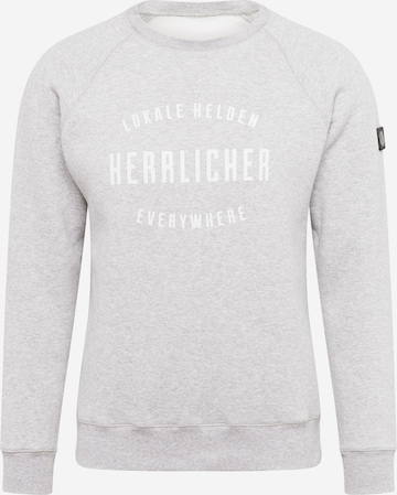 Herrlicher Sweatshirt 'Edvin' in Grey: front