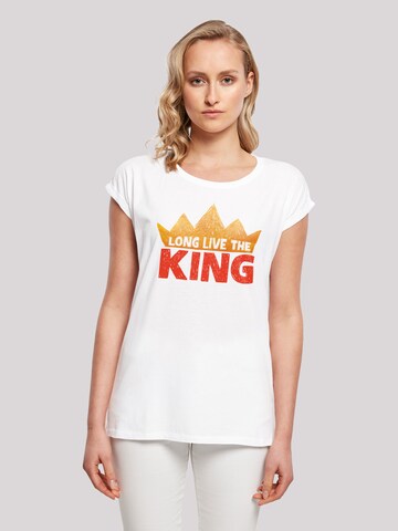 F4NT4STIC T-Shirt 'Disney König der Löwen Movie Long Live The King' in Weiß: predná strana