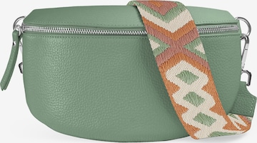 lePelou Gürteltasche 'JUNA medium' in Grün: Vorderseite