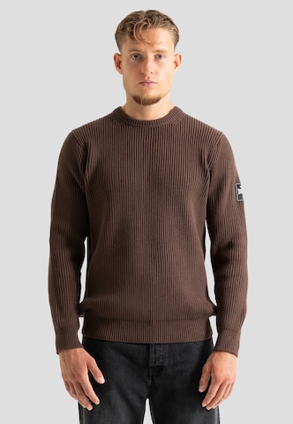 Lonsdale London Sweter w kolorze brązowy: przód