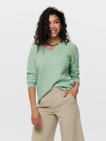 ONLY Sweater 'Camilla' in Green: front