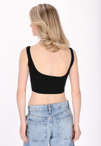 MYMO Knitted Top in Black