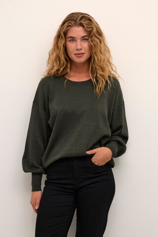 Pull-over Kaffe en vert : devant