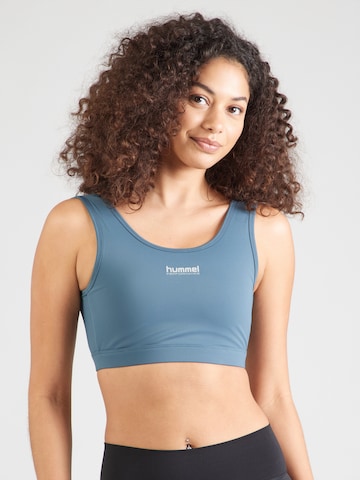 Hummel Bralette Sports bra 'Hiit' in Blue: front