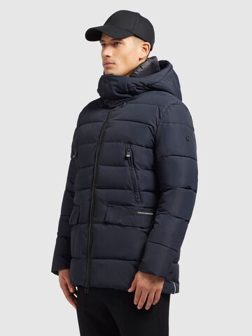 khujo Winter Jacket 'Zayn' in Blue