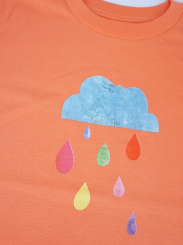 MelaDi Shirt 'Regenwolke' in Orange