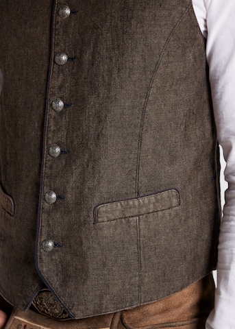 SPIETH & WENSKY Traditional Vest 'Pinto' in Brown