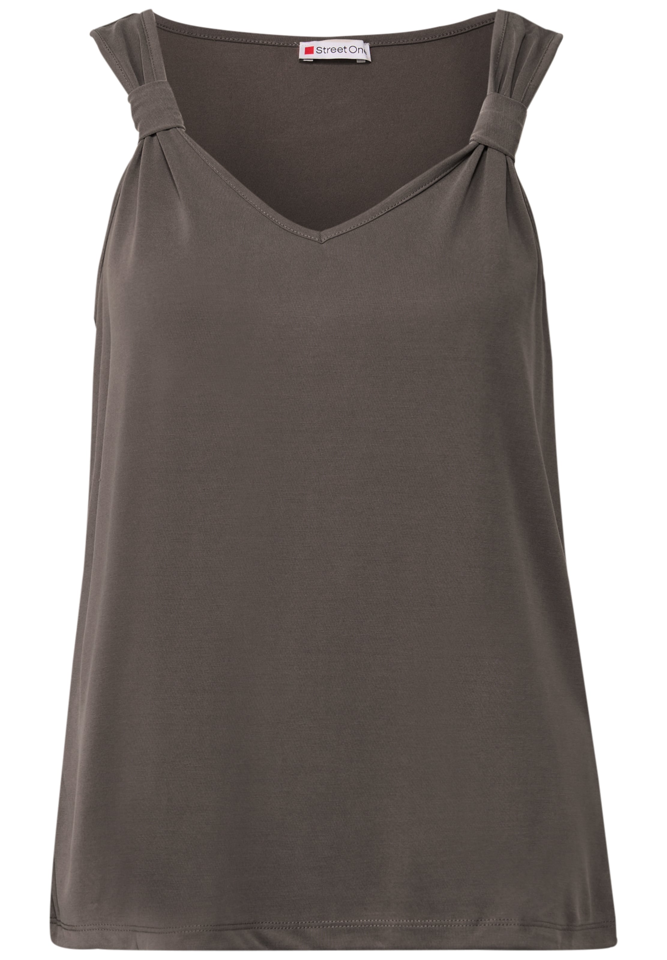 STREET ONE Top in Brown: front