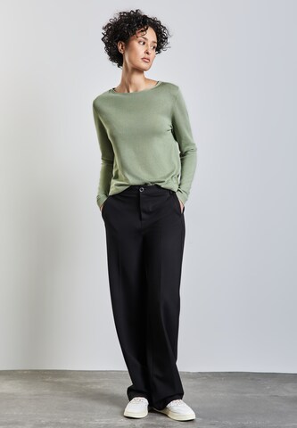 STREET ONE Weicher Strickpullover in Grün