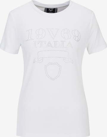 19V69 ITALIA T-Shirt 'Bella Stone' in Weiß: Vorderseite