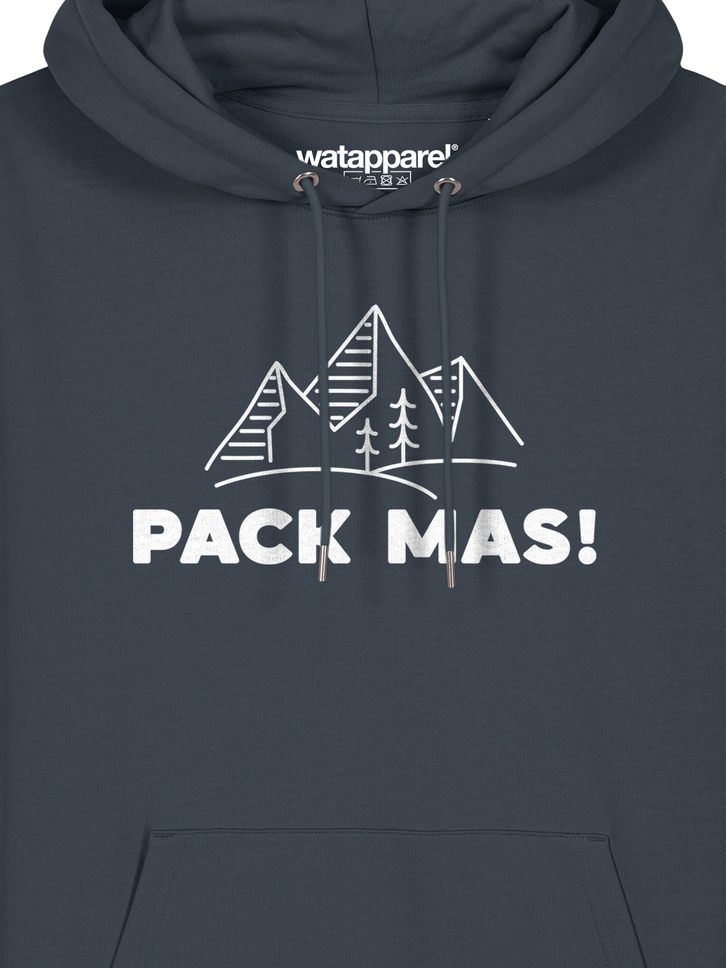 Watapparel Sweatshirt 'Pack mas!' in Grijs