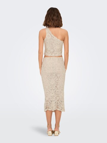 ONLY Skirt 'ONLALBERTE' in Beige