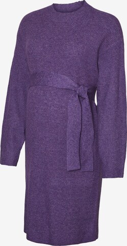 MAMALICIOUS Knitted dress 'Svala' in Purple: front