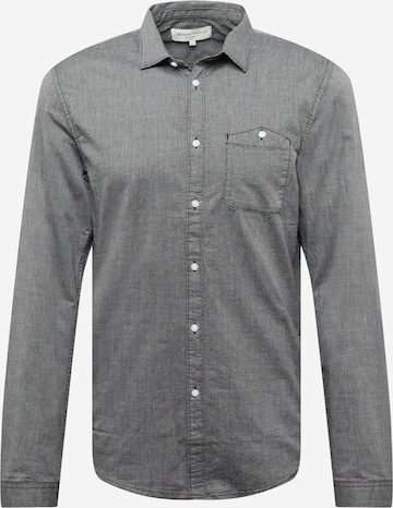 TOM TAILOR DENIM Slim fit Button Up Shirt in Grey: front