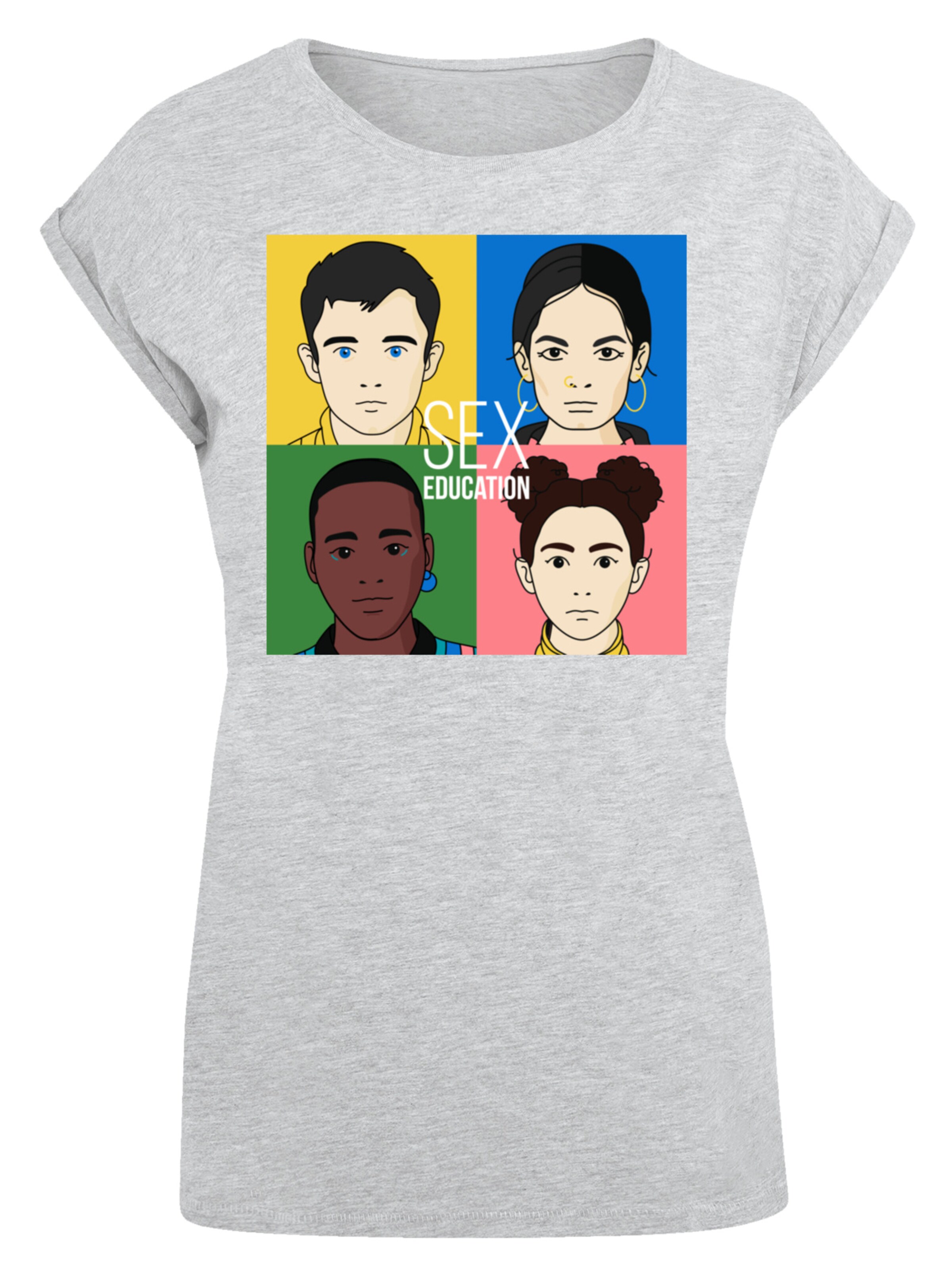 T-shirt 'Sex Education Netflix TV Series' F4NT4STIC en gris : devant