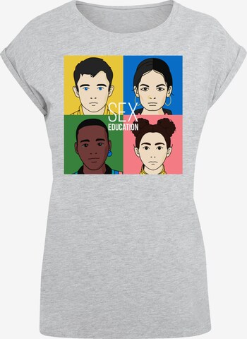F4NT4STIC Shirt 'Sex Education Netflix TV Series' in Grey: front