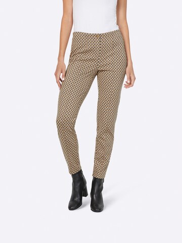 heine Regular Pants in Beige: front