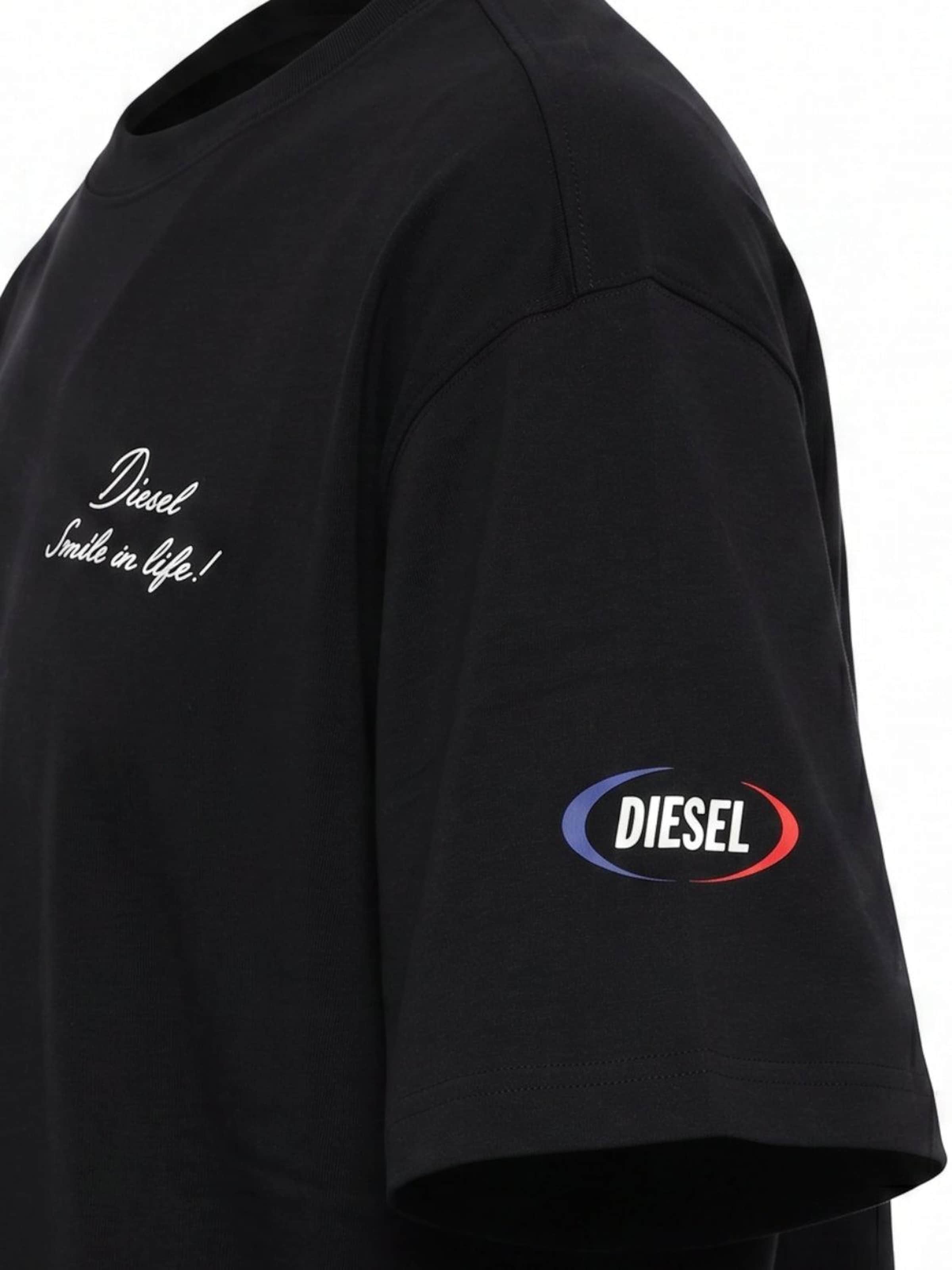 DIESEL - Camisa 'SMILE' em preto