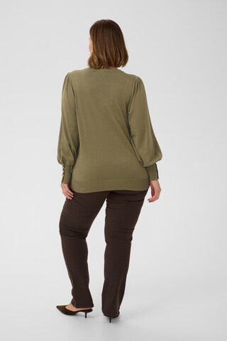 KAFFE CURVE Pullover in Grün