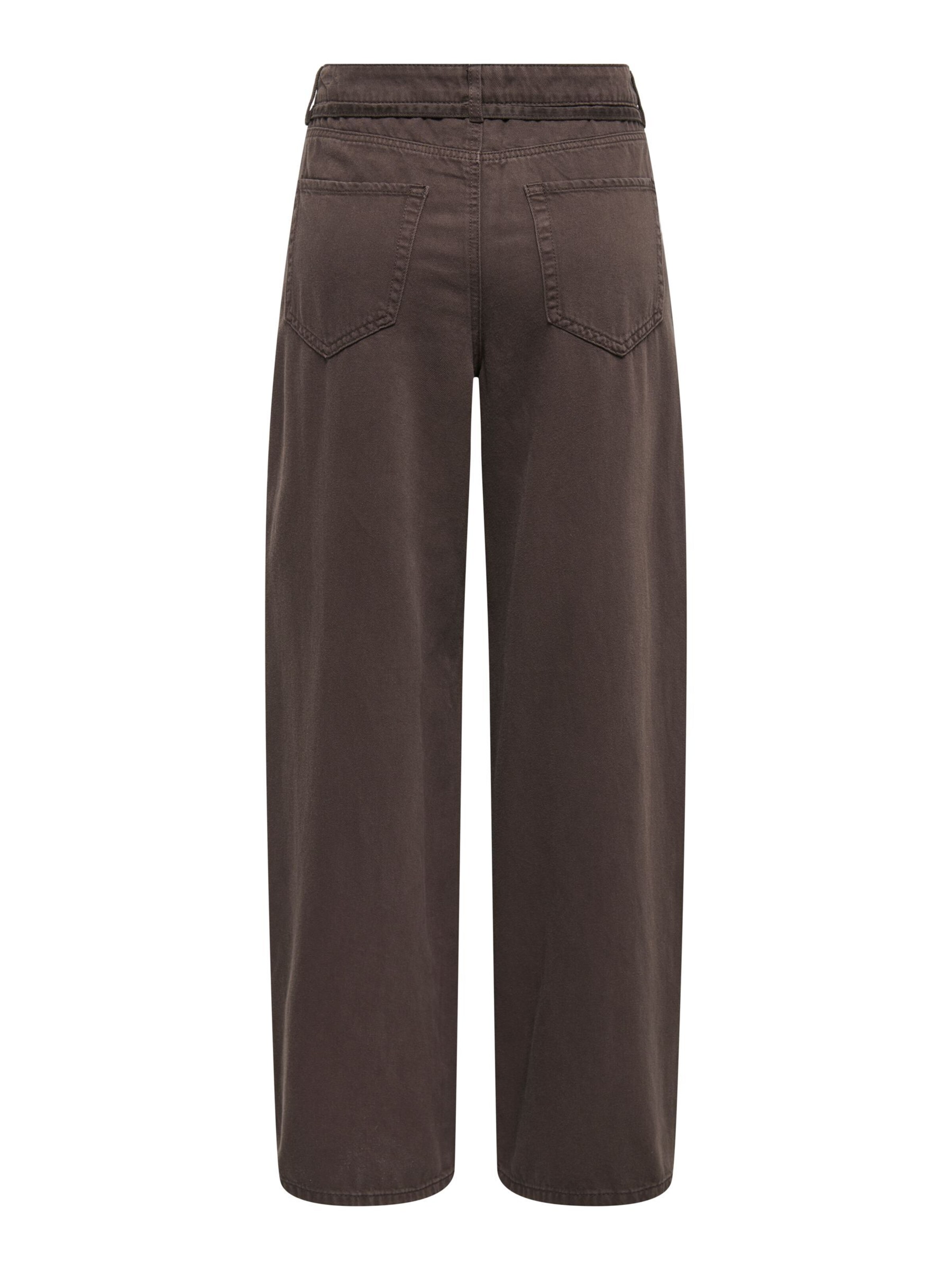 ONLY - regular Pantalón en marrón