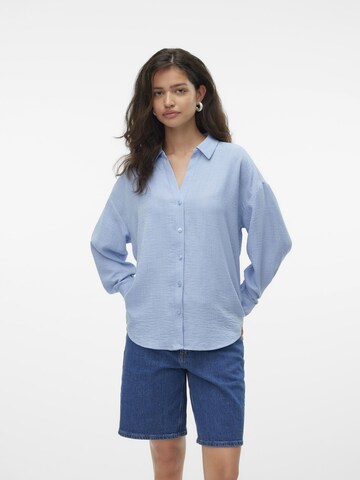 VERO MODA Bluse 'VMMelaney Queeny' in Blau: Vorderseite