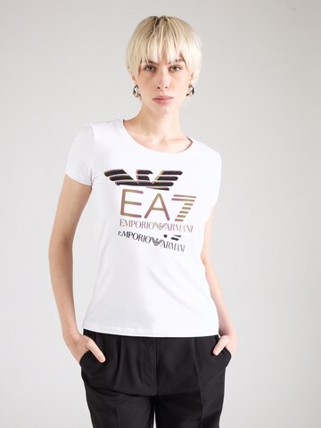 EA7 Emporio Armani Футболка в Белый: спереди